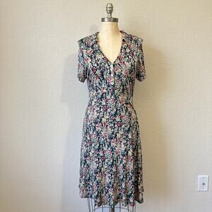 CATH KIDSTON Mini Dress Multi Floral SS Shirt Cottagecore